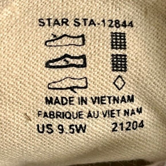 Taos Moc Star Washed Canvas Sneakers - Indigo - 9.5 Wide - Picture 10 of 10